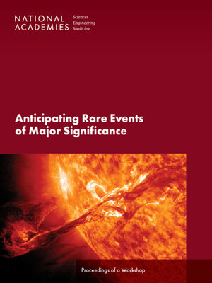 cover image of Anticipating Rare Events of Major Significance